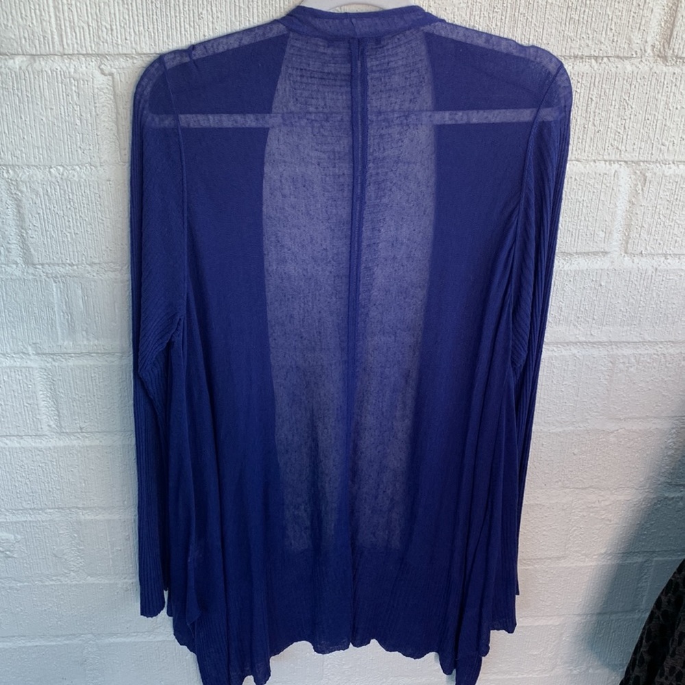 Eileen Fisher Royal Blue Women's Cardigan - Picture 5 of 6